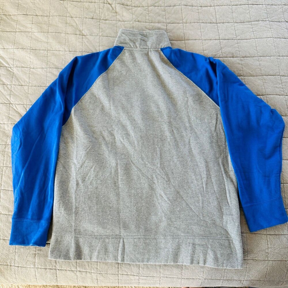 new york giants nfl full zip sweatshirt gray blue football fan gear large - Picture 8 of 13